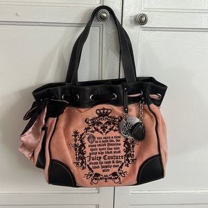 Juicy Couture Pink Brown Daydreamer Fairytale Bag Handbag Purse